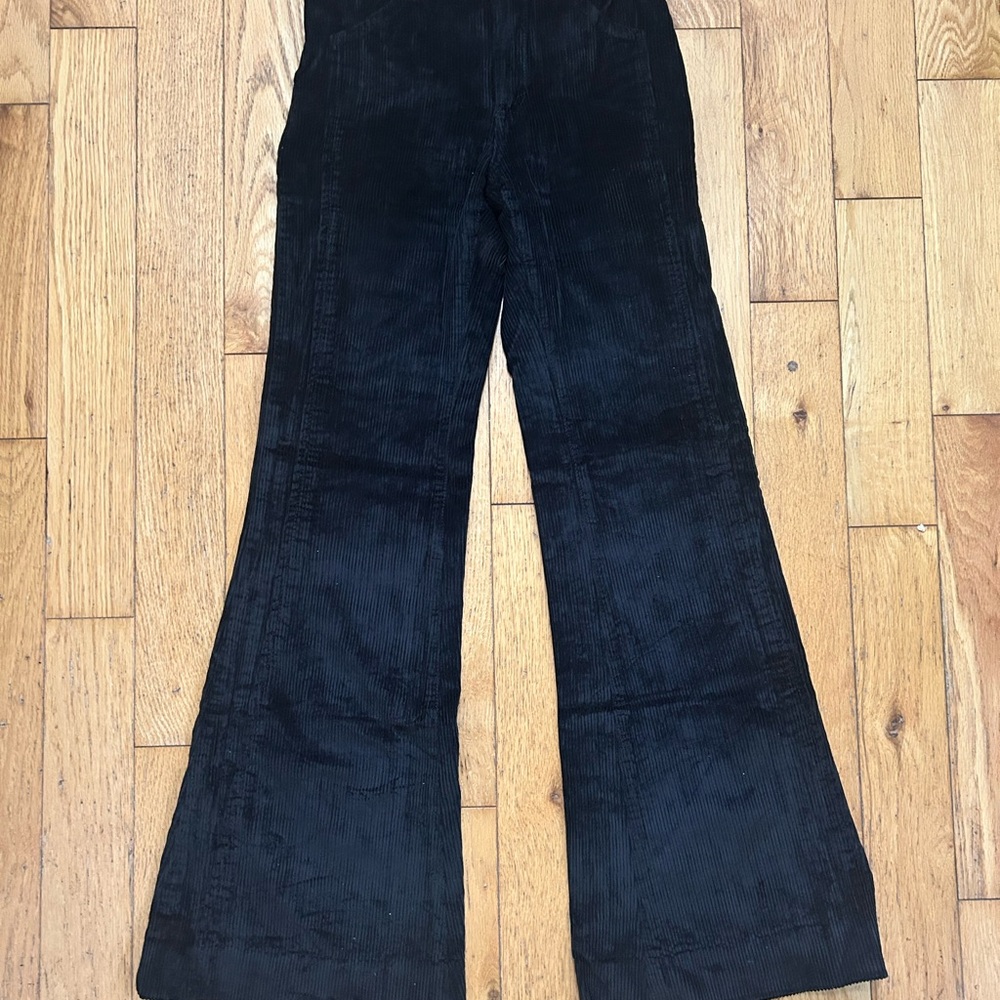 Just Cavalli Black Corduroy Flare Pants